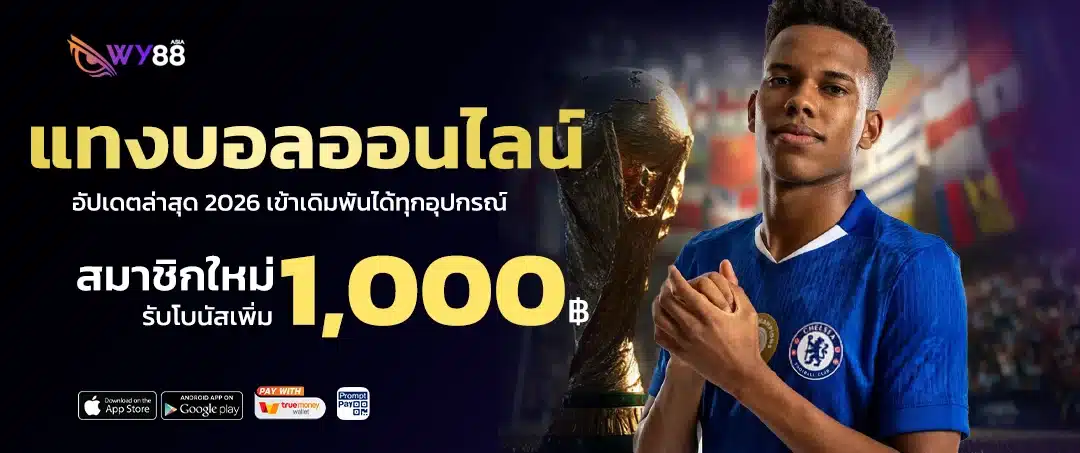 wy88 แทงบอลออนไลน์ ราคาดี ครบทุกลีกทั่วโลก เดิมพันขั้นต่ำ 10 บาท